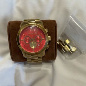 Gold and Pink Accented Watch